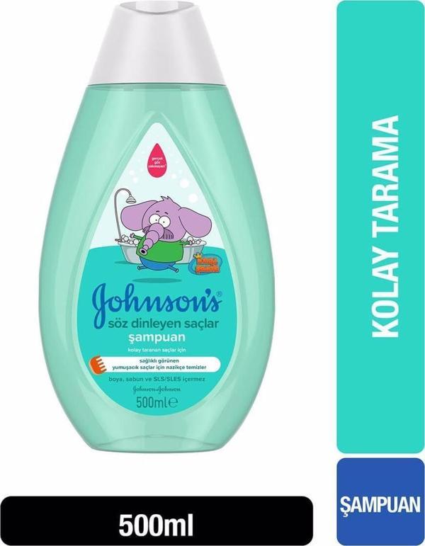 Johnsons Baby Şampuan Söz Dinleyen Saçlar 3x500 ml - Image 1