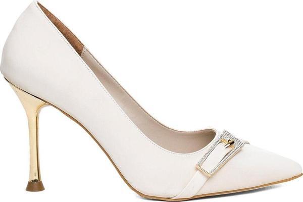 Miss Park Moda Pm450 K409-2 Kadın Abiye Ayakkabı Ten - Image 1