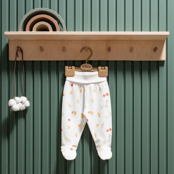 Tiffany Baby Strawberry Organik Theme Patikli Pantolon 45007 - Image 1