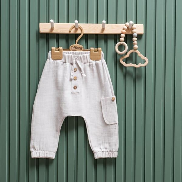 Tiffany Baby Müslin Theme Şalvar Düğmeli Alt 26006 - Image 1