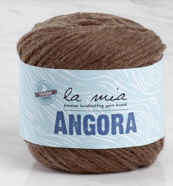 La Mia Angora 50gr Kahverengi El Örgü İpi - L133 - 33808 - Image 1