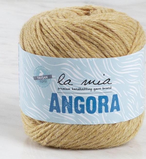 La Mia Angora 50gr Bej El Örgü İpi - L132 - 33807 - Image 1