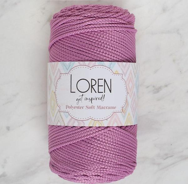  Polyester Soft Macrame Gül Kurusu El Örgü İpi - LM021 - 34450 - Image 1