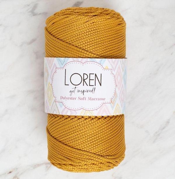  Polyester Soft Macrame Hardal El Örgü İpi - LM061 - 34449 - Image 1