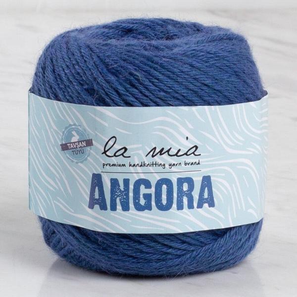 La Mia Angora 50gr Lacivert El Örgü İpi - L129 - 33803 - Image 1