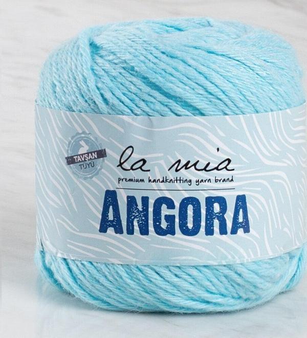 La Mia Angora 50gr Mavi El Örgü İpi - L071 - 33802 - Image 1