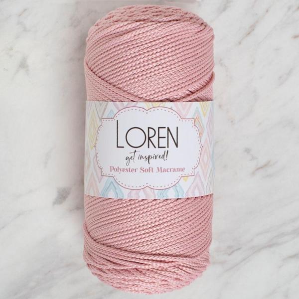  Polyester Soft Macrame Pembe El Örgü İpi - LM042 - 34446 - Image 1