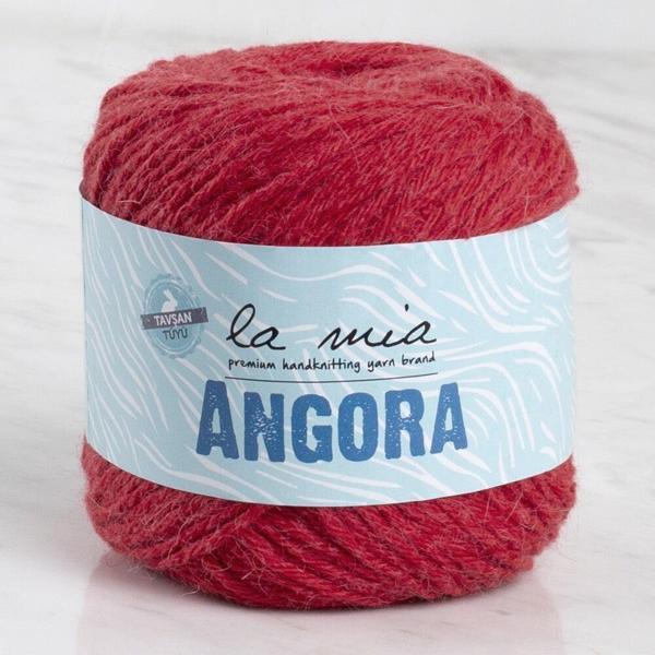 La Mia Angora 50gr Kırmızı El Örgü İpi - L004 - 33799 - Image 1