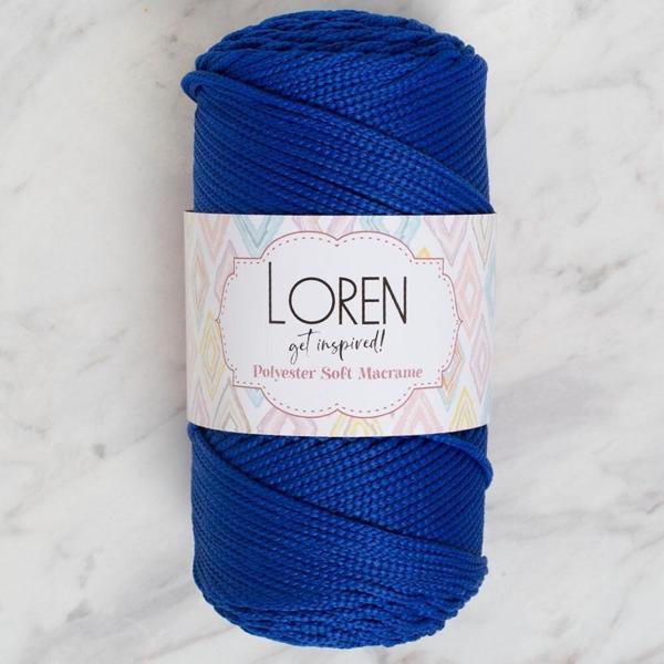  Polyester Soft Macrame Saks Mavisi El Örgü İpi - LM029 - 34435 - Image 1
