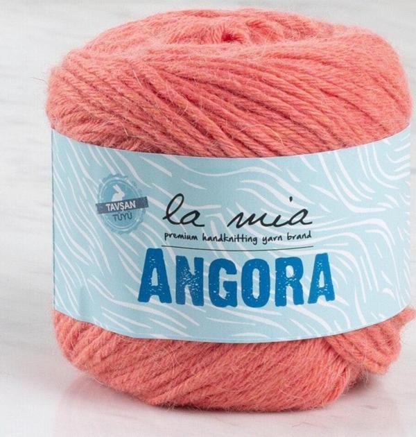 La Mia Angora 50gr Turuncu El Örgü İpi - L126 - 33798 - Image 1