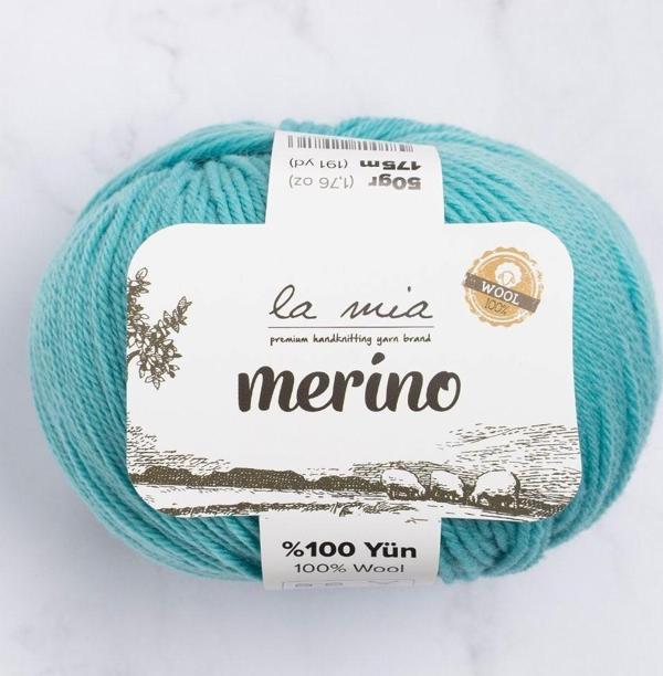 La Mia Merino Yeşil El Örgü İpi - L053 - 33794 - Image 1