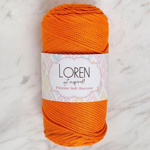  Polyester Soft Macrame Turuncu El Örgü İpi - LM011 - 34430 - Image 1
