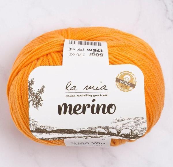 La Mia Merino Turuncu El Örgü İpi - L139 - 33793 - Image 1