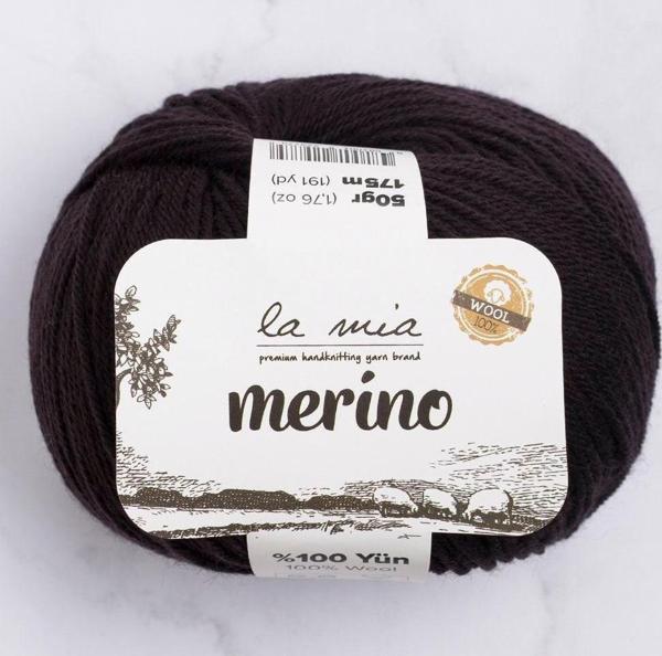 La Mia Merino Siyah El Örgü İpi - L006 - 33790 - Image 1