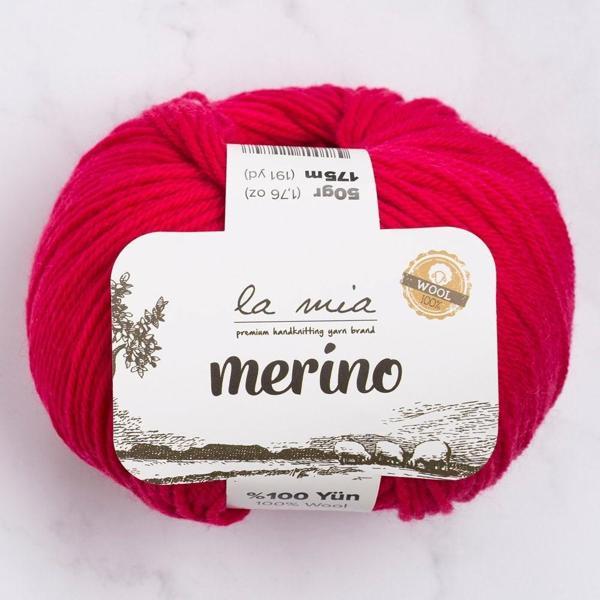 La Mia Merino Fuşya El Örgü İpi - L058 - 33787 - Image 1