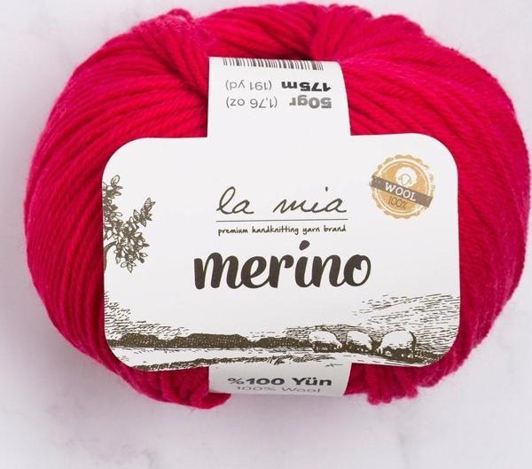 La Mia Merino Fuşya El Örgü İpi - L058 - 33787 - Image 1