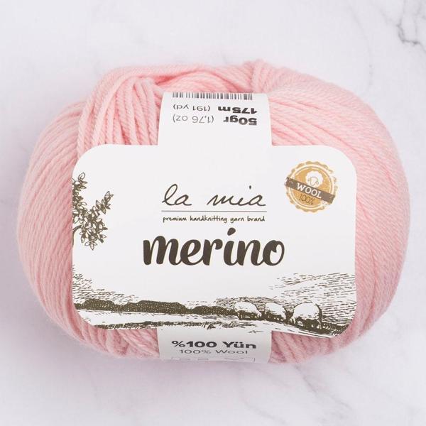 La Mia Merino Pembe El Örgü İpi - L040 - 33786 - Image 1