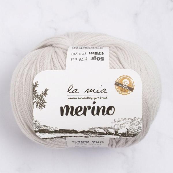 La Mia Merino Açık Gri El Örgü İpi - L047 - 33782 - Image 1