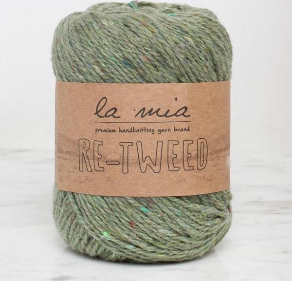 La Mia Re-Tweed Yeşil Melanj El Örgü İpi - L173 - 34415 - Image 1
