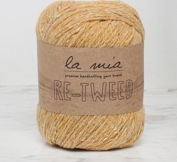 La Mia Re-Tweed Sarı Melanj El Örgü İpi - L124 - 34413 - Image 1