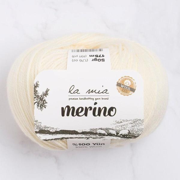 La Mia Merino Krem El Örgü İpi - L081 - 33776 - Image 1