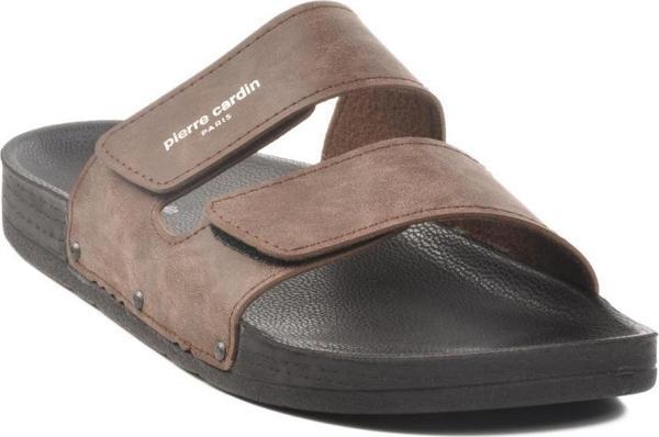 Pierre Cardin PC-7039 M Büyük Numara Kahve Erkek Terlik - Image 1