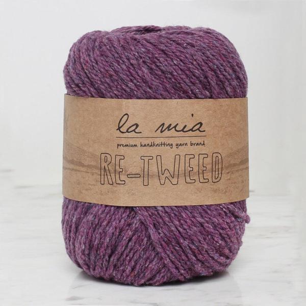 La Mia Re-Tweed Mor Melanj El Örgü İpi - L143 - 34408 - Image 1