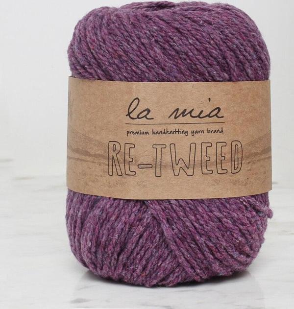 La Mia Re-Tweed Mor Melanj El Örgü İpi - L143 - 34408 - Image 1