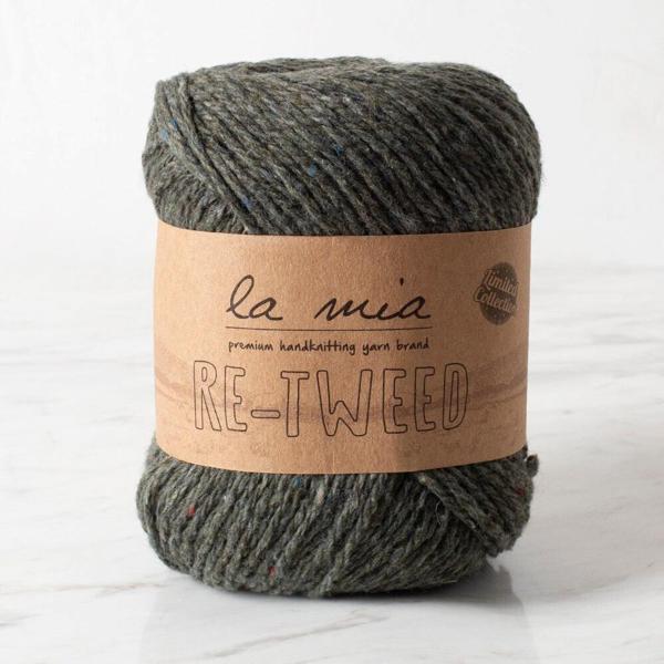 La Mia Re-Tweed Yeşil Melanj El Örgü İpi - L131 - 34405 - Image 1