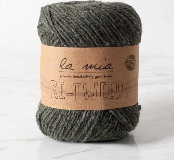La Mia Re-Tweed Yeşil Melanj El Örgü İpi - L131 - 34405 - Image 1