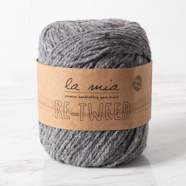 La Mia Re-Tweed Gri Melanj El Örgü İpi - L149 - 34404 - Image 1