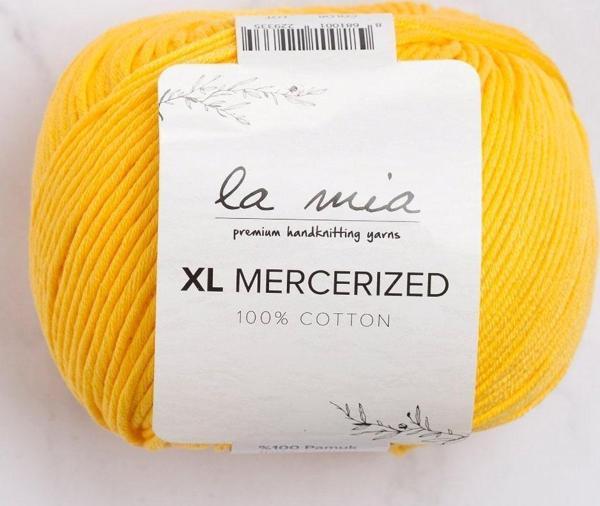 La Mia XL Mercerized Koyu Sarı El Örgü İpi - 181 - 33771 - Image 1