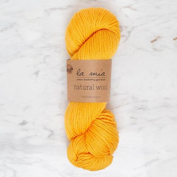 La Mia Natural Wool Sarı El Örgü İpi - L877 - 34401 - Image 1
