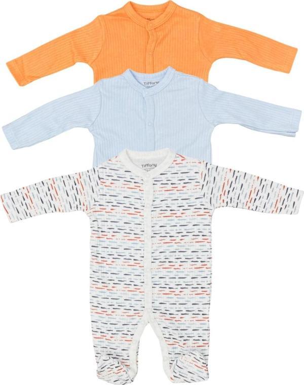 Tiffany Baby Striped Theme 3'lü Patikli Tulum 53040 - Image 1