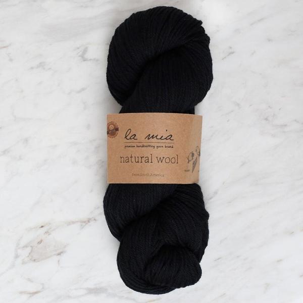 La Mia Natural Wool Siyah El Örgü İpi - L815 - 34398 - Image 1