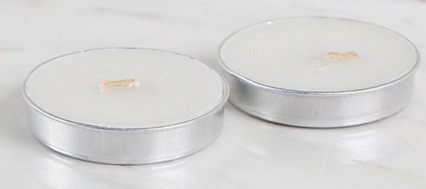  2'li Tealight Mum Beyaz - Image 1