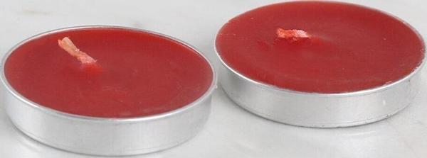 2'li Tealight Mum Kırmızı - Image 1