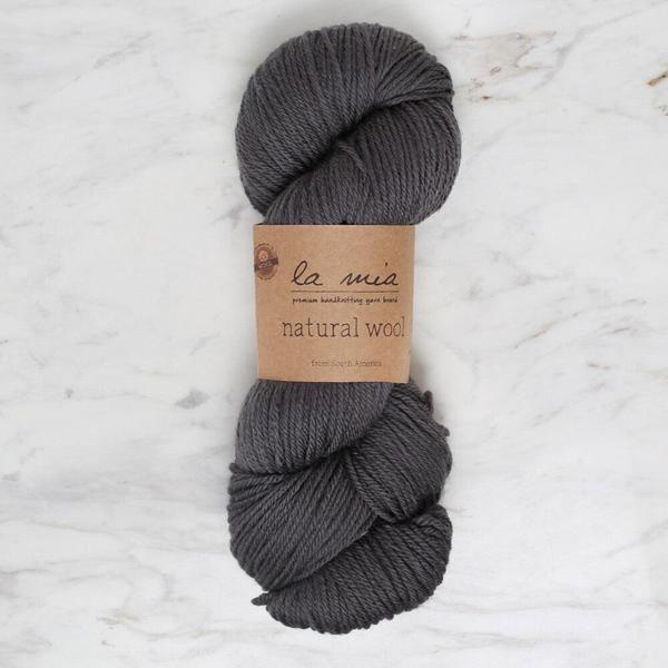 La Mia Natural Wool Antrasit El Örgü İpi - L900 - 34397 - Image 1
