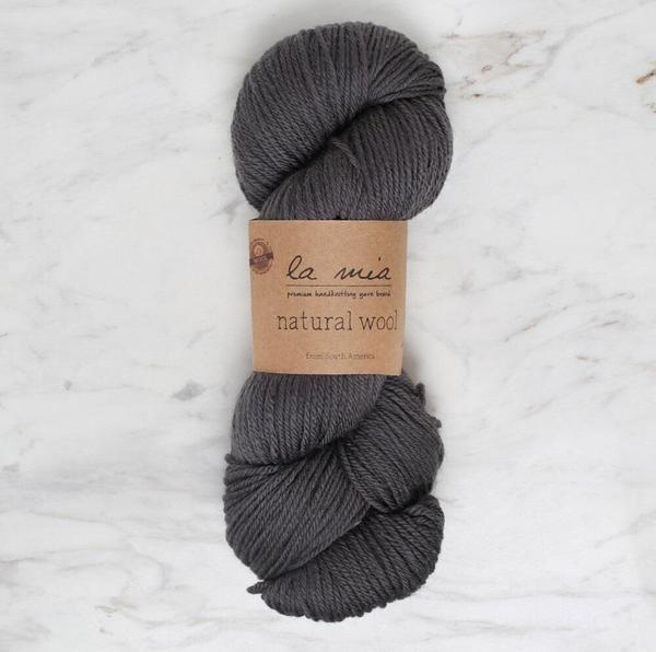 La Mia Natural Wool Antrasit El Örgü İpi - L900 - 34397 - Image 1