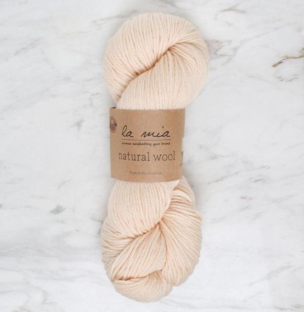 La Mia Natural Wool Krem El Örgü İpi - L289 - 34394 - Image 1