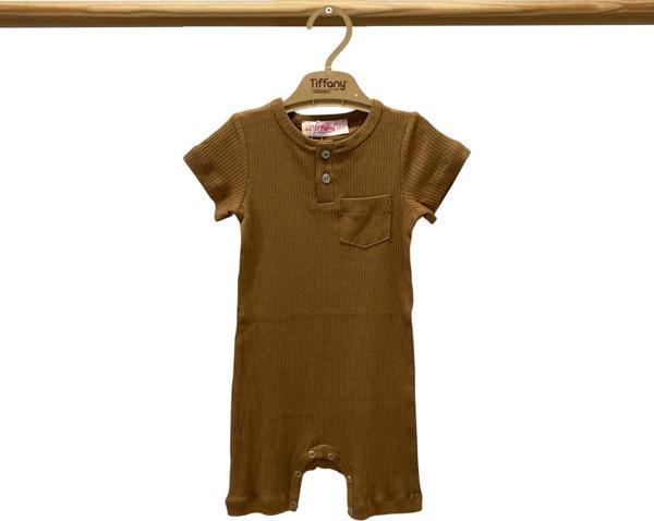 Tiffany Baby Organik Theme Cepli Kısa Rompy 88026 - Image 1
