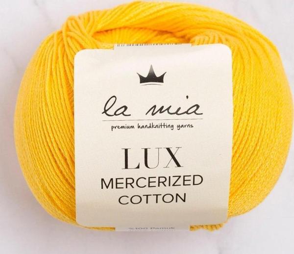 La Mia Lux Mercerized Cotton Koyu Sarısı El Örgü İpi - 181 - 33754 - Image 1