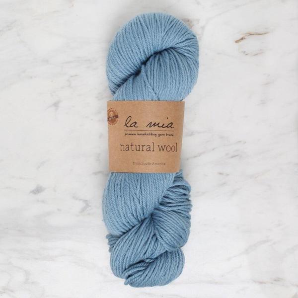 La Mia Natural Wool Mavi El Örgü İpi - L204 - 34393 - Image 1