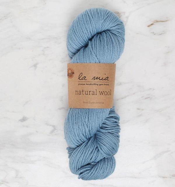 La Mia Natural Wool Mavi El Örgü İpi - L204 - 34393 - Image 1