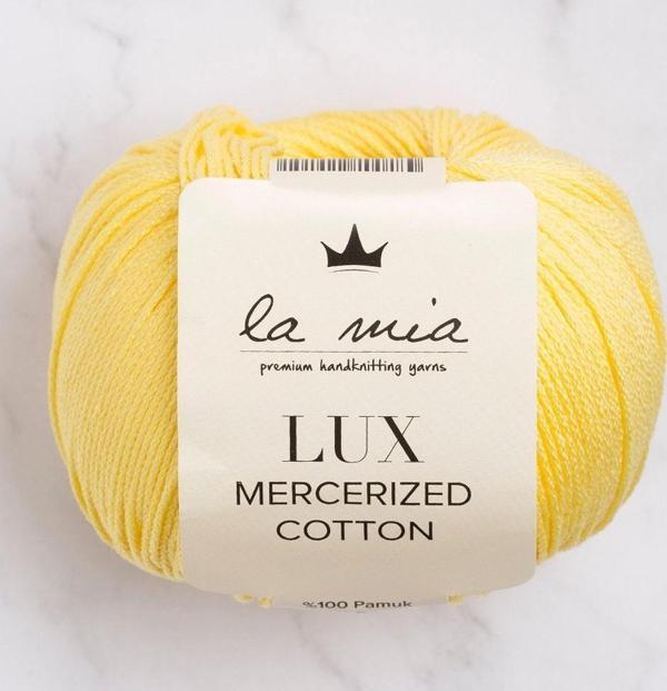 La Mia Lux Mercerized Cotton Sarı El Örgü İpi - 177 - 33753 - Image 1