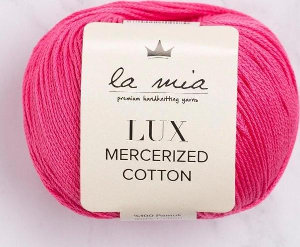 La Mia Lux Mercerized Cotton Fuşya El Örgü İpi - 35 - 33746 - Image 1