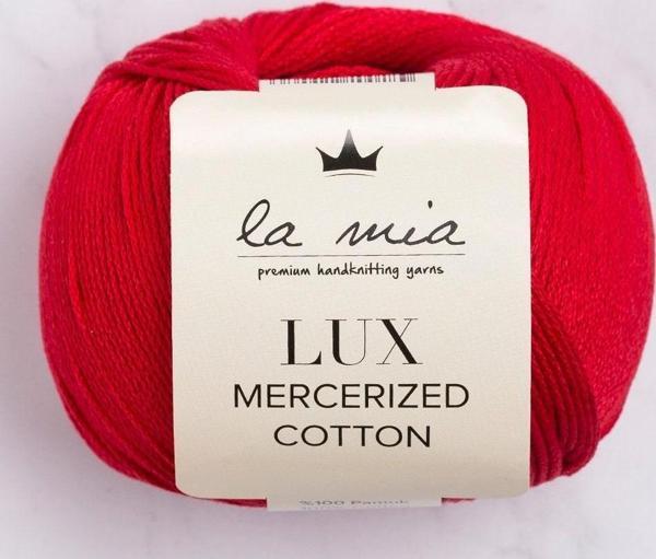 La Mia Lux Mercerized Cotton Kırmızı El Örgü İpi - 19 - 33745 - Image 1