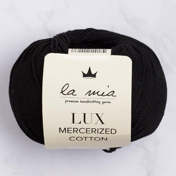 La Mia Lux Mercerized Cotton Siyah El Örgü İpi - 1 - 33741 - Image 1