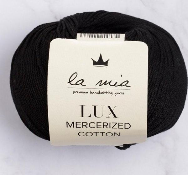 La Mia Lux Mercerized Cotton Siyah El Örgü İpi - 1 - 33741 - Image 1