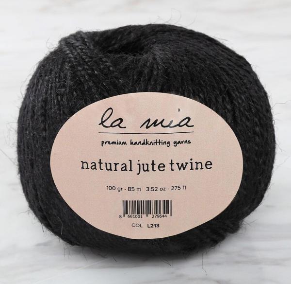 La Mia Natural Jute Twine 100 gr Siyah Jüt İp - L213 - 34104 - Image 1